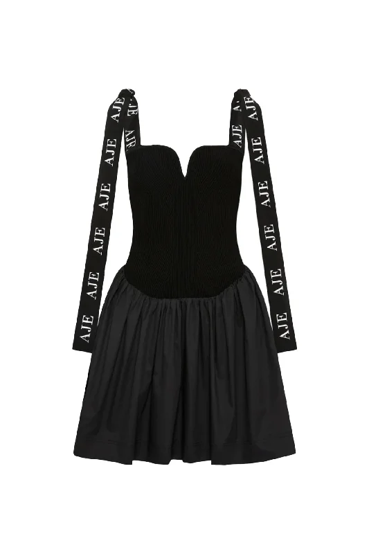 Mira Logo Strap Tulip Dress by Aje