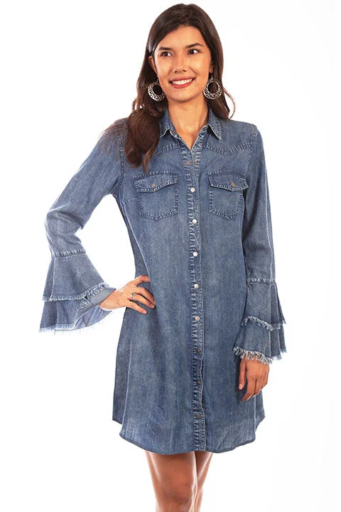 Denim Yoke Shirt Dress