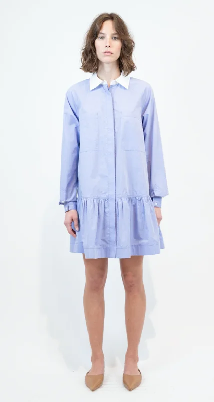 Poli Shirt Dress in Chambray Blue Multi